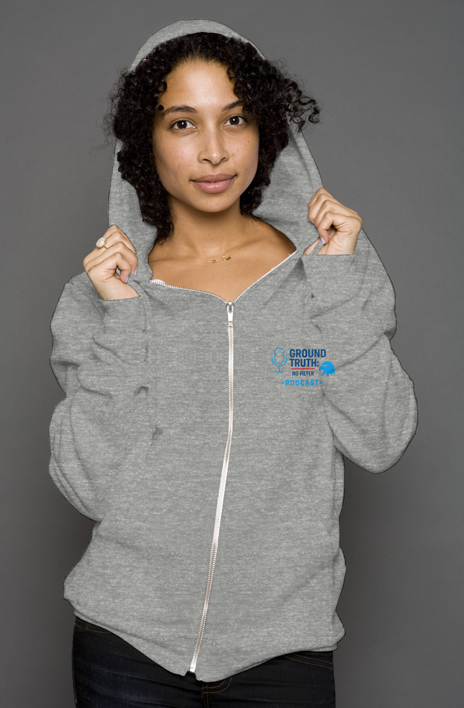 Women's Zip-Up Ground Truth: No Filter Hoodie